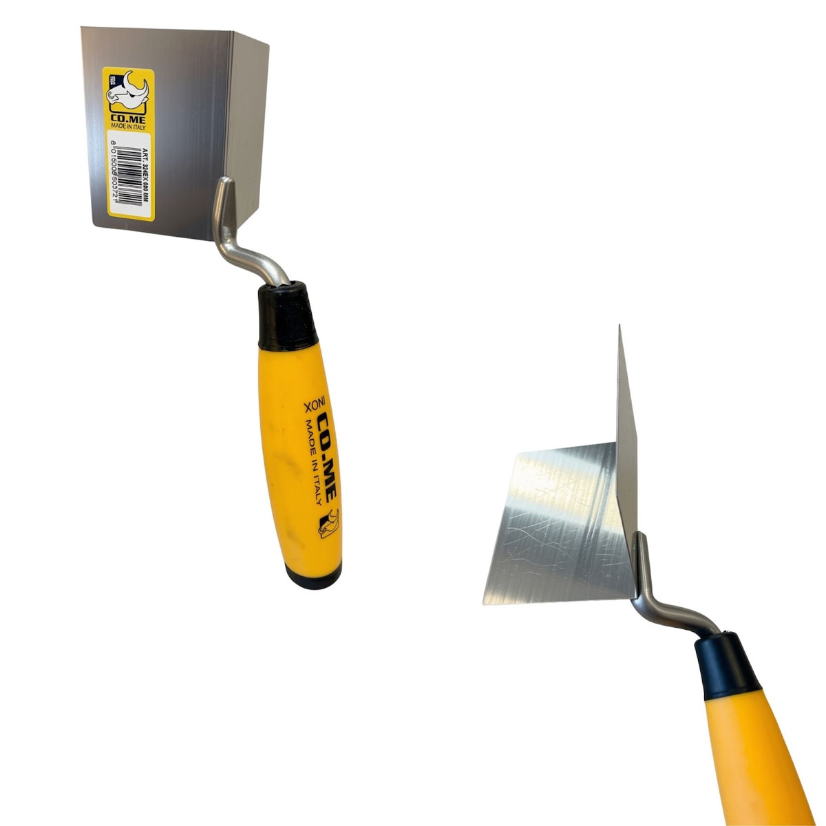 Co.Me External Corner Trowel 80x60mm — available from MVP Products, Caloundra QLD