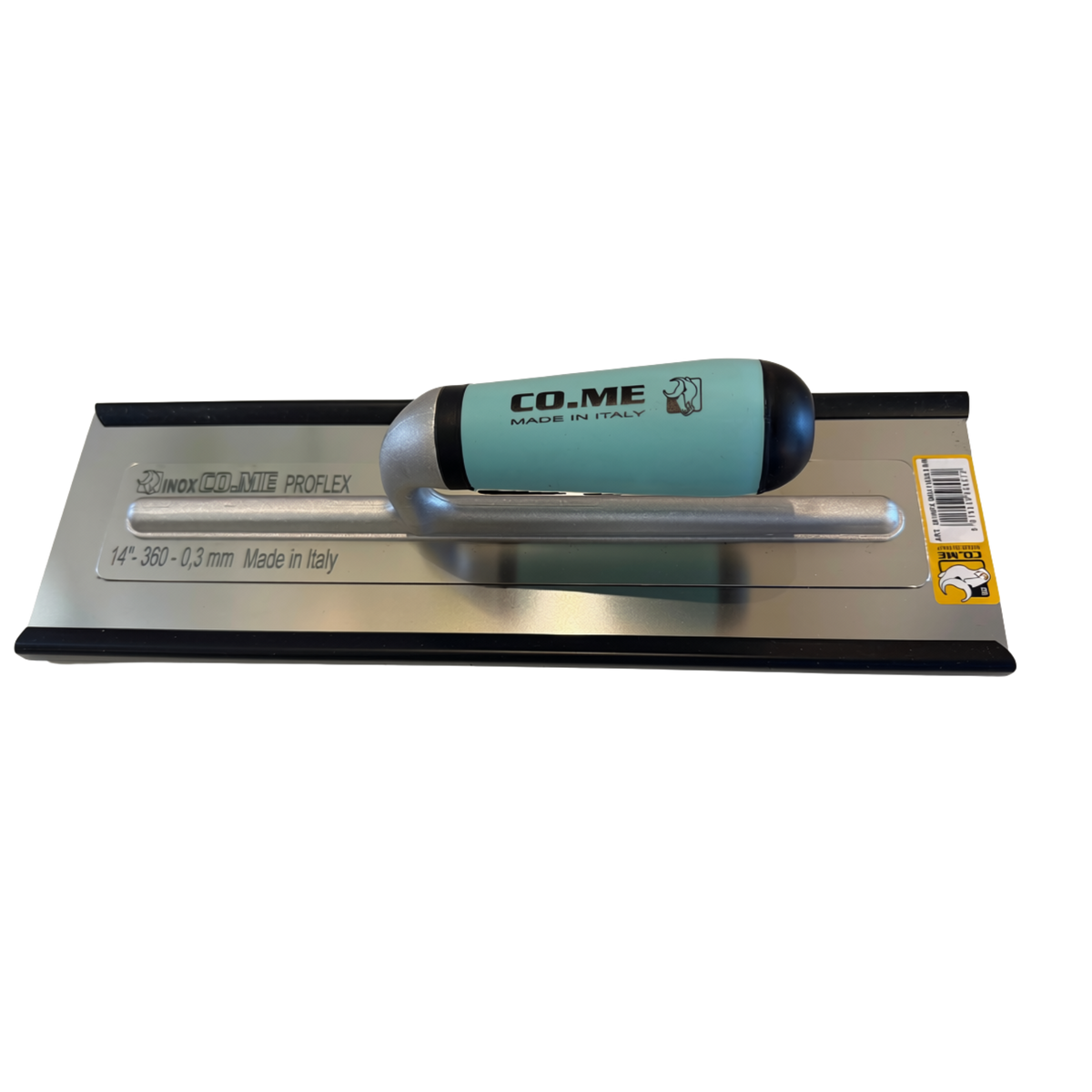 Co.Me ProFlex Venetian Trowel 360x110x0.3mm — available from MVP Products, Caloundra QLD