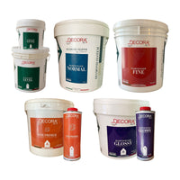 Decora Diamond Gloss Microcement System for Tile & Concrete 60m2 – One Primer, Floor Level, Floor Normal, Floor Fine and Gloss Sealer