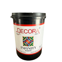 Decora Infinity White Metallic Decorative Paint 1L — available from MVP Products, Caloundra QLD