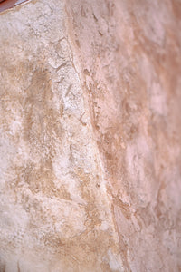 Decora Petra stone effect Venetian Plaster in warm blush and sand tones