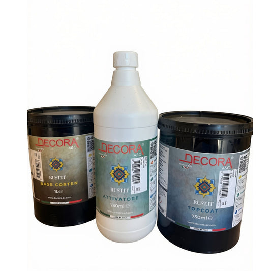 Decora Rust.IT Corten Complete Rust Effect System — available from MVP Products, Caloundra QLD