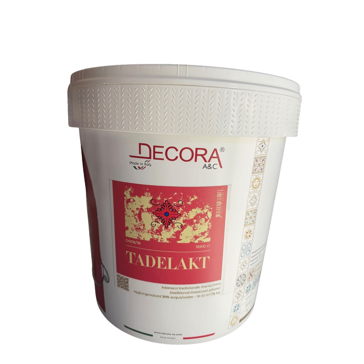 Decora Tadelakt Waterproof Moroccan Lime Plaster 16kg — available from MVP Products, Caloundra QLD