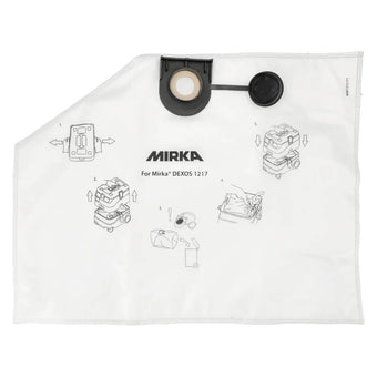 compare product Mirka Fleece Dust Bags for DEXOS 1217 5 Pack
