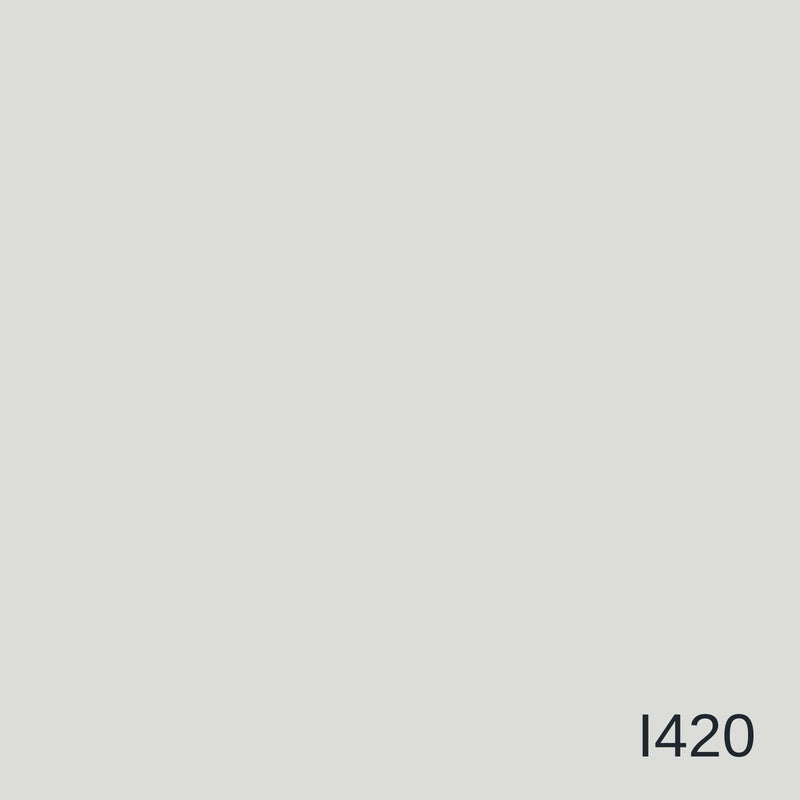 Decora Infinity White Metallic Decorative Paint 4L in colour I420 — colour swatch, MVP Products