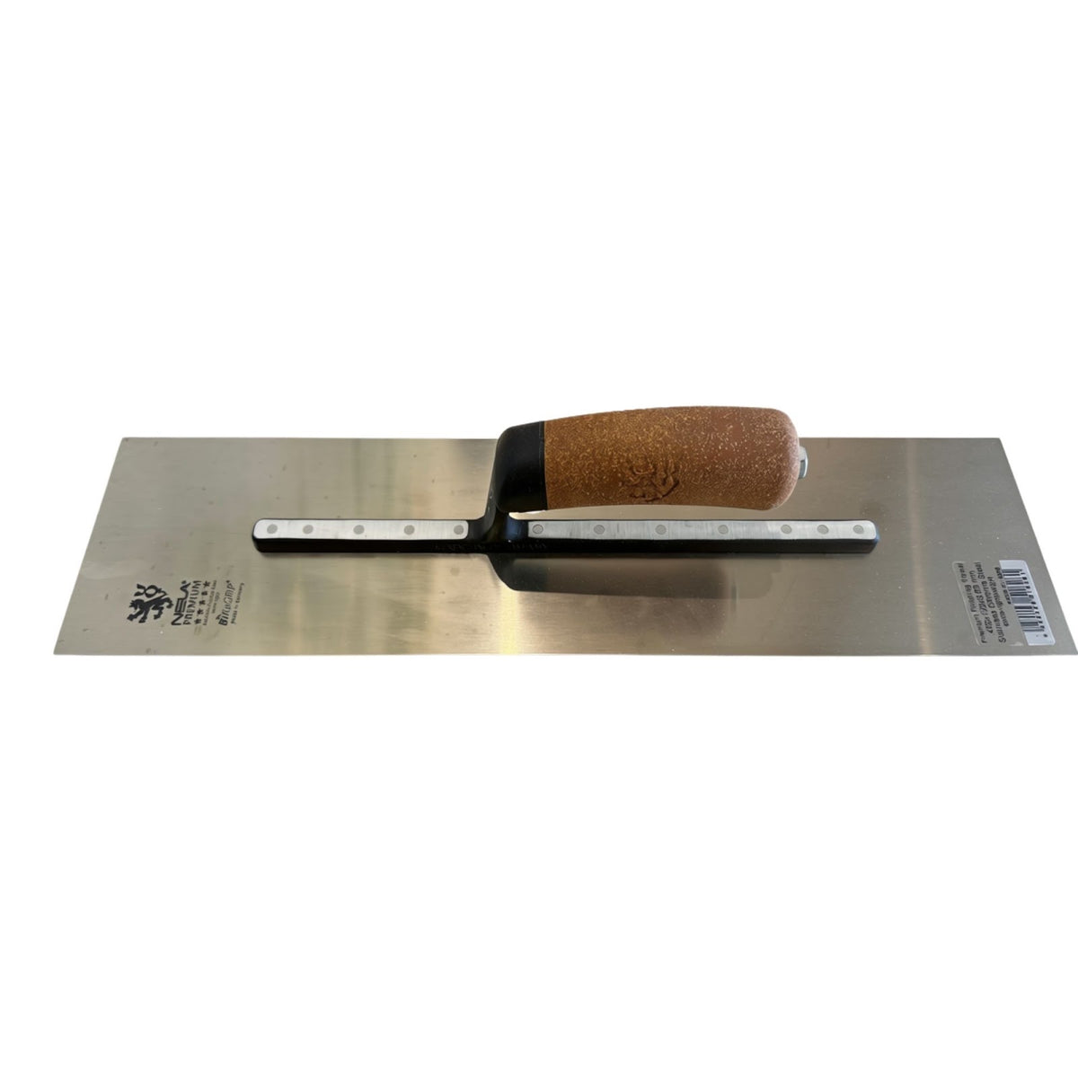 Nela Premium Stainless Finishing Trowel 455x120mm — available from MVP Products, Caloundra QLD